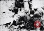 Image of French soldiers fire 240mm mortar France, 1916, second 21 stock footage video 65675027302