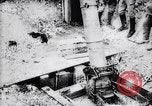 Image of French soldiers fire 240mm mortar France, 1916, second 26 stock footage video 65675027302