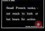 Image of French tanks World War 1 France, 1917, second 3 stock footage video 65675027303