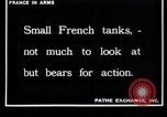 Image of French tanks World War 1 France, 1917, second 6 stock footage video 65675027303