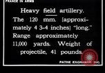 Image of French 120mm and 140mm artillery guns World War I France, 1916, second 16 stock footage video 65675027308