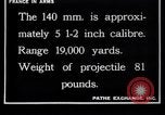 Image of French 120mm and 140mm artillery guns World War I France, 1916, second 37 stock footage video 65675027308