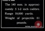 Image of French 120mm and 140mm artillery guns World War I France, 1916, second 38 stock footage video 65675027308