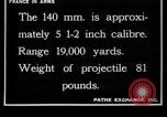 Image of French 120mm and 140mm artillery guns World War I France, 1916, second 41 stock footage video 65675027308