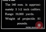 Image of French 120mm and 140mm artillery guns World War I France, 1916, second 42 stock footage video 65675027308