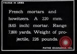 Image of French mortars and howitzers in World War I France, 1916, second 3 stock footage video 65675027312