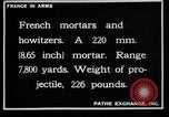 Image of French mortars and howitzers in World War I France, 1916, second 5 stock footage video 65675027312