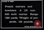 Image of French mortars and howitzers in World War I France, 1916, second 7 stock footage video 65675027312
