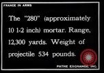 Image of French mortars and howitzers in World War I France, 1916, second 60 stock footage video 65675027312