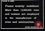 Image of French munitions workers France, 1915, second 6 stock footage video 65675027315