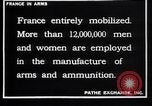 Image of French munitions workers France, 1915, second 10 stock footage video 65675027315