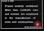 Image of French munitions workers France, 1915, second 13 stock footage video 65675027315