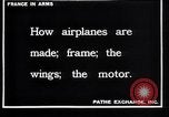 Image of French Aircraft factory France, 1916, second 5 stock footage video 65675027317