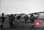 Image of French officers brief aviators France, 1918, second 12 stock footage video 65675027325