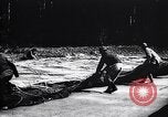 Image of French soldiers unfolding uninflated observation balloon France, 1916, second 21 stock footage video 65675027329