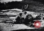Image of French soldiers unfolding uninflated observation balloon France, 1916, second 37 stock footage video 65675027329