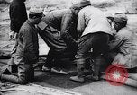 Image of French soldiers unfolding uninflated observation balloon France, 1916, second 42 stock footage video 65675027329
