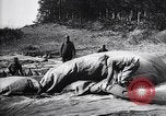 Image of French soldiers unfolding uninflated observation balloon France, 1916, second 45 stock footage video 65675027329