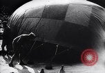 Image of French soldiers unfolding uninflated observation balloon France, 1916, second 57 stock footage video 65675027329