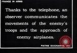 Image of French military observer in balloon France, 1916, second 3 stock footage video 65675027330