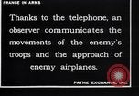 Image of French military observer in balloon France, 1916, second 7 stock footage video 65675027330