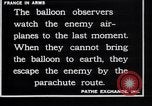 Image of French observation balloon France, 1916, second 10 stock footage video 65675027332