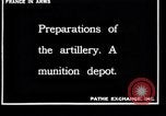 Image of French munitions depot France, 1915, second 4 stock footage video 65675027338