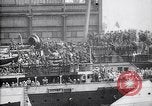 Image of US troop ship backing out of berth New York United States USA, 1918, second 11 stock footage video 65675027343
