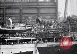 Image of US troop ship backing out of berth New York United States USA, 1918, second 15 stock footage video 65675027343