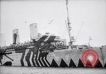 Image of United States troops fill top deck of ship New York United States USA, 1918, second 7 stock footage video 65675027346