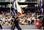 Standbild militärischen Bands Washington DC USA, 1976, aus Sekunde 24 historischem Filmmaterial Videoclip 65675027392