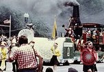 Image of train float Washington DC USA, 1976, second 36 stock footage video 65675027400