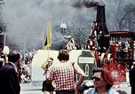 Image of train float Washington DC USA, 1976, second 41 stock footage video 65675027400
