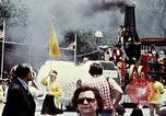 Image of train float Washington DC USA, 1976, second 43 stock footage video 65675027400