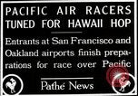 Image Dole Air Race de Californie à Hawaï California United States USA, 1927, de la seconde 9 séquences d'archives historiques vidéo 65675027439