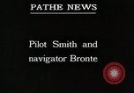 Image of pilot Smith and navigator Bronte Oakland California United States USA, 1927, second 37 stock footage video 65675027440