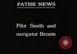 Image of pilot Smith and navigator Bronte Oakland California United States USA, 1927, second 39 stock footage video 65675027440