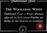 Image of Official start of the Dole Derby air race Oakland California USA, 1927, second 3 stock footage video 65675027441