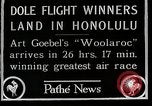 Image of 1927 Dole Derby Air Race Honolulu Hawaii USA, 1927, second 4 stock footage video 65675027442