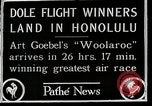 Image of 1927 Dole Derby Air Race Honolulu Hawaii USA, 1927, second 5 stock footage video 65675027442