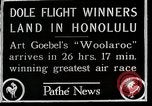Image of 1927 Dole Derby Air Race Honolulu Hawaii USA, 1927, second 8 stock footage video 65675027442