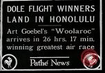 Image of 1927 Dole Derby Air Race Honolulu Hawaii USA, 1927, second 9 stock footage video 65675027442
