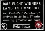 Image of 1927 Dole Derby Air Race Honolulu Hawaii USA, 1927, second 11 stock footage video 65675027442