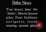 Image of 1927 Dole Derby Air Race Honolulu Hawaii USA, 1927, second 57 stock footage video 65675027442