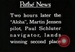 Image of 1927 Dole Derby Air Race Honolulu Hawaii USA, 1927, second 60 stock footage video 65675027442