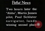 Image of 1927 Dole Derby Air Race Honolulu Hawaii USA, 1927, second 61 stock footage video 65675027442