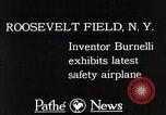 Image of Burnelli GX-3 aircraft New York United States USA, 1928, second 9 stock footage video 65675027455