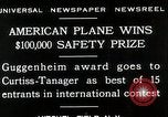Standbild Curtiss Tanager-Flugzeug gewinnt Wettbewerb New York United States USA, 1929, aus Sekunde 3 historischem Filmmaterial Videoclip 65675027456