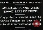 Standbild Curtiss Tanager-Flugzeug gewinnt Wettbewerb New York United States USA, 1929, aus Sekunde 11 historischem Filmmaterial Videoclip 65675027456