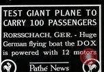 Standbild Dornier Do X Flugboot Flugzeug New York United States USA, 1929, aus Sekunde 4 historischem Filmmaterial Videoclip 65675027457